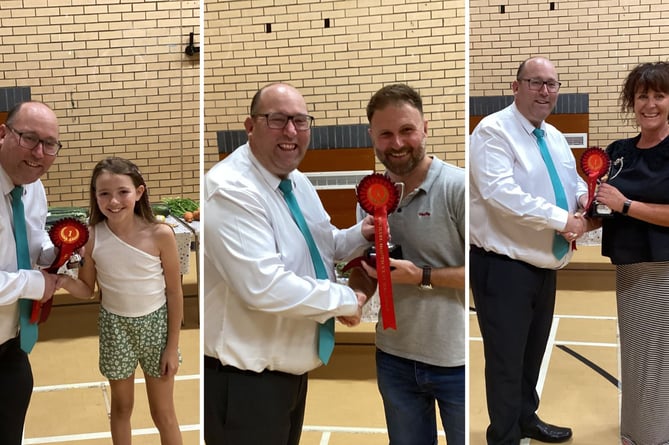 Some of the winners at this year's Kirk Michael Horticultural Show