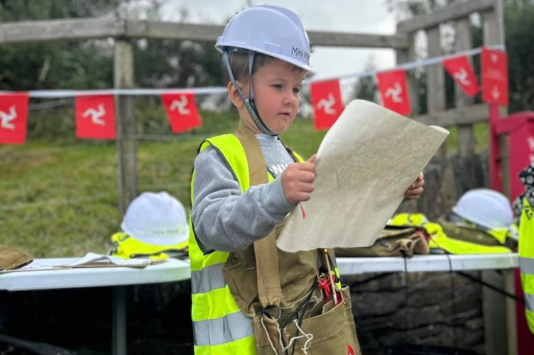 The mini miners enjoyed themselves in Laxey on Saturday