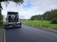 Resurfacing work continues on Braddan Road