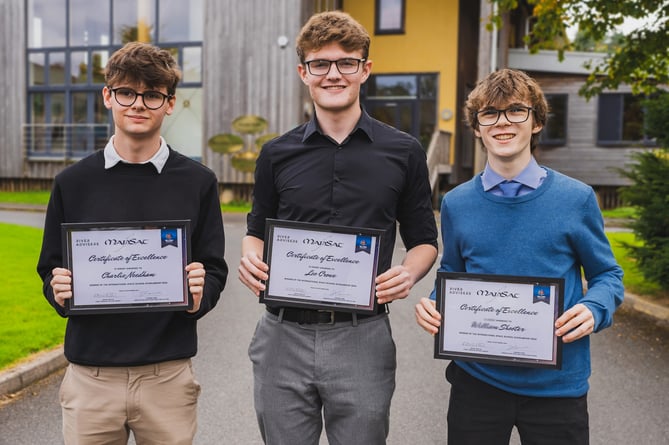 (L to R) – Charlie Needham, Leo Crowe and William Shooter