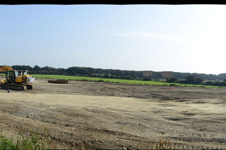 The solar array site off Douglas Road in Ballasalla