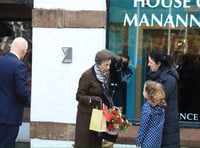 Watch as Princess Anne is given an emotional send-off after visit