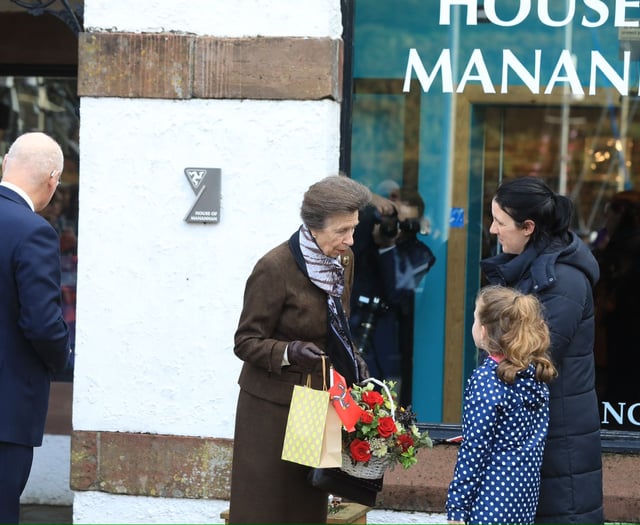 Watch as Princess Anne is given an emotional send-off after visit