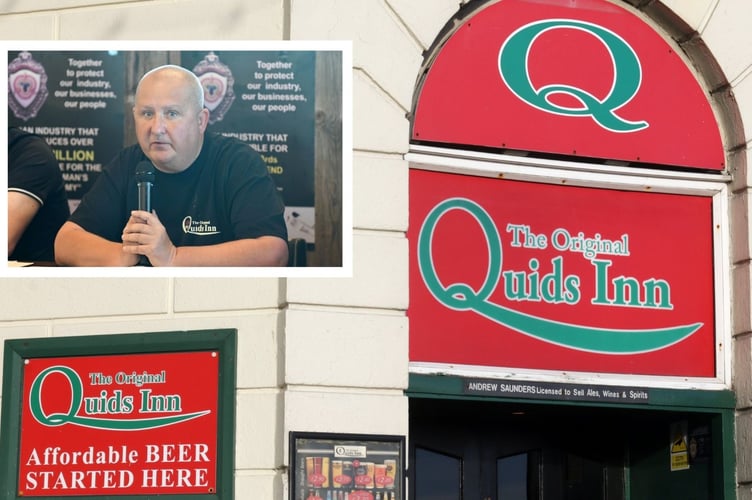 Quids Inn owner Andy Saunders said 'it's never a happy decision to cut hours in a venue'