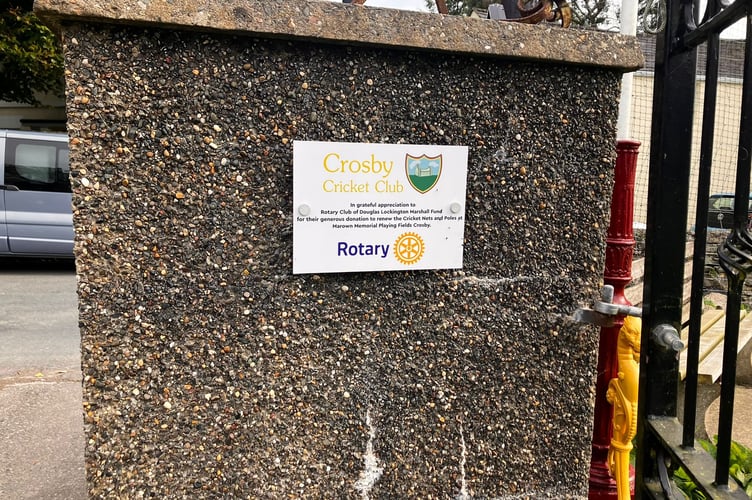 The plaque was unveiled at Marown Memorial Playing Fields, Crosby 