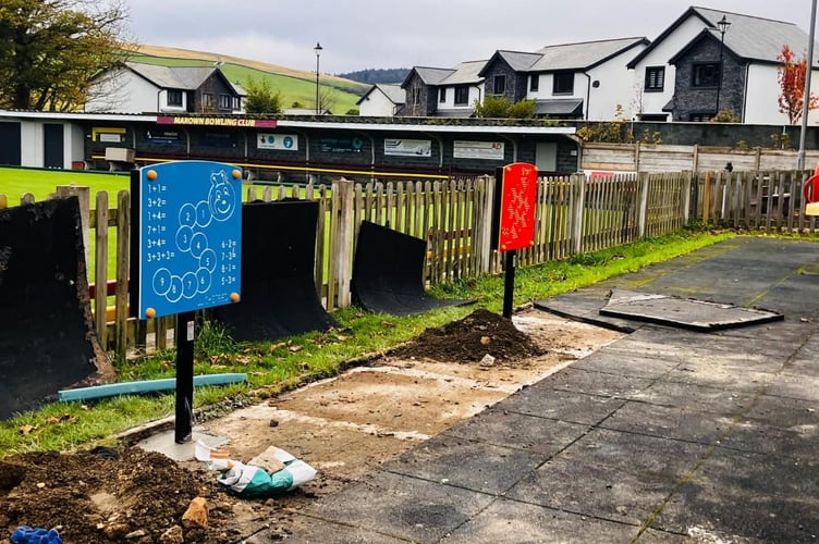 Crosby Park, on Old Church Road, is undergoing major refurbishment 