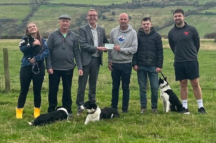 Left to right: Sammy Glaister, Ian Kelly, Paul Healey, Richard Crowe, Freddie Crowe and Chris Cannell