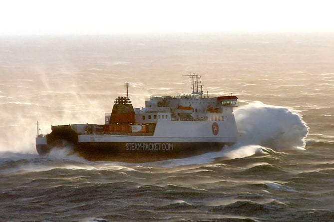 The Ben-my-Chree sailing in rough seas