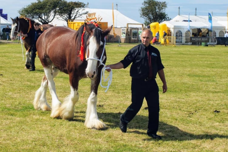 Michael Crellin at the annual Royal Manx Agricultural Show