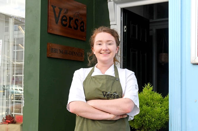 Versa restaurant on Station Road, Port Erin - pictured is proprietor Pippa Lovell