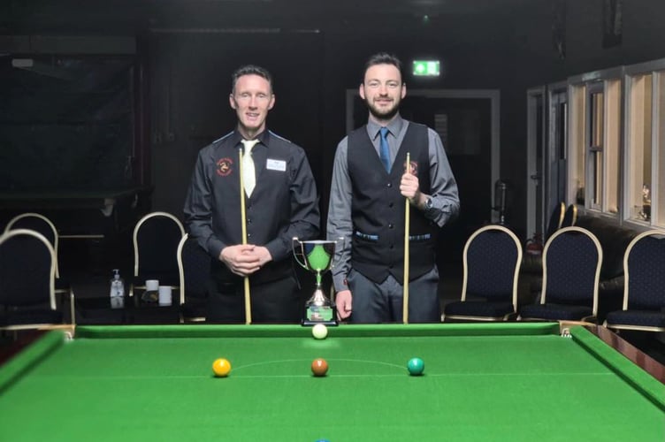 Fowler & Co Champion of Champions finalists, runner-up Peter Kirkham (left) and winner Darryl Hill