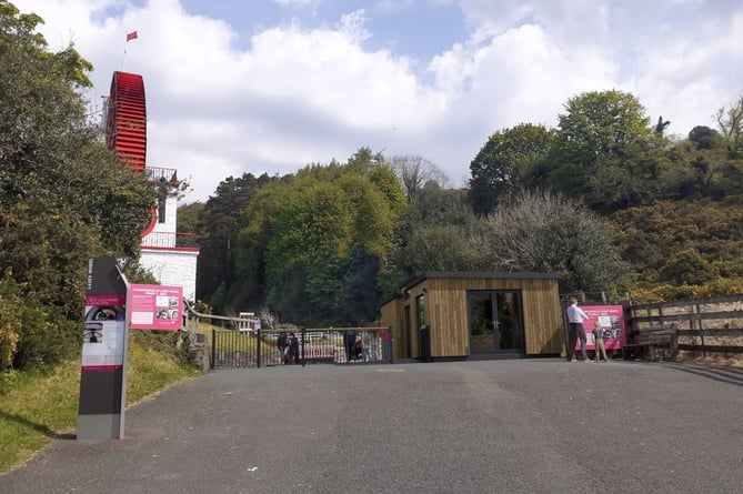 An artists impression of the revised Laxey Wheel Visitor Hub which are currently on display for in person consultations