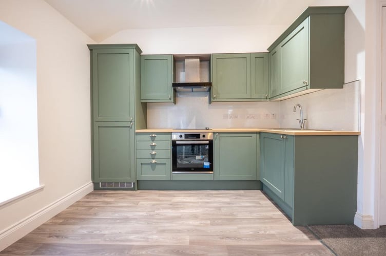 The kitchen in the first floor of the former Liverpool Arms pub