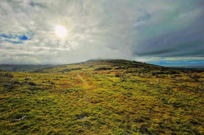 A view of the summit of Slieu Whallian