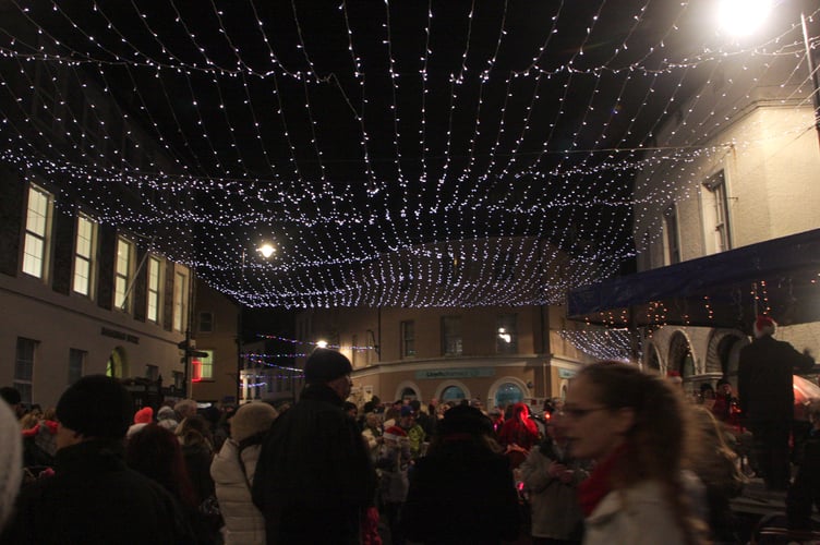 Switching on of Castletown Christmas lights