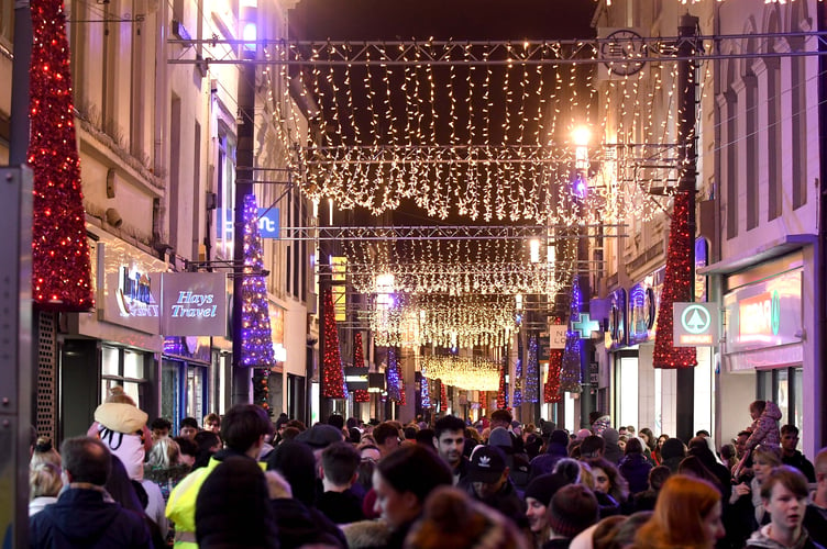 The switch-on of Douglas Christmas lights  