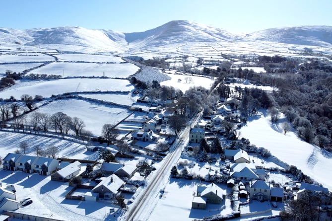 Snow in Kirk Michael last year