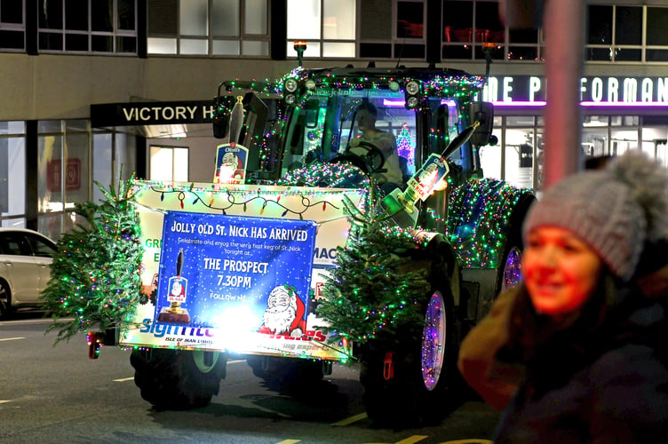 The first keg of Okell's St Nick ale arrives at the Prospect pub by tractor last year