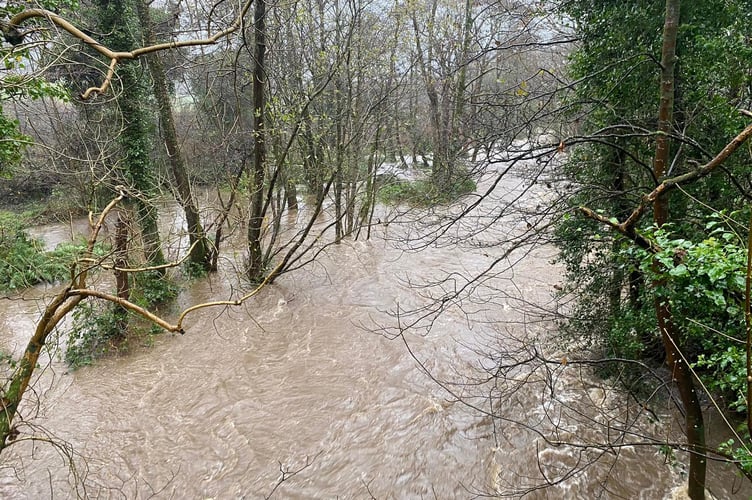 The gale force winds and heavy rain caused flooding across the island