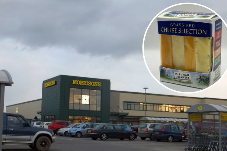 From next week Manx, grass fed cheese will be available in almost 300 Morrisons stores throughout England