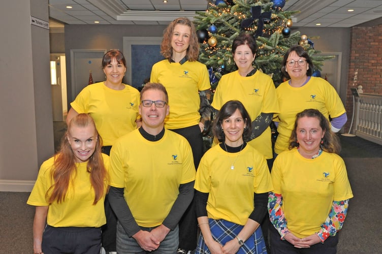 The Isle of Man Chamber of Commerce team at the conference are (back row left to right) Rebecca George, Joanne Posey, Jayne Kennell, and Christina Hutchinson. Front row (left to right) are Jessica Kitchin, Nick Pledger, Paola Cringle and Caitriona Ellis