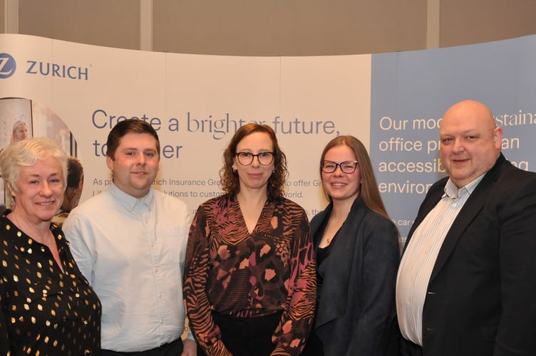 The Zurich team at the conference are (left to right) Bridget Burwell, Ashley Foulds, Karen Mercer, Niamh Cowin and Chris Weldon