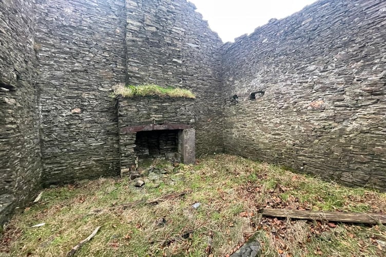 One of the fireplaces at Montpelier House