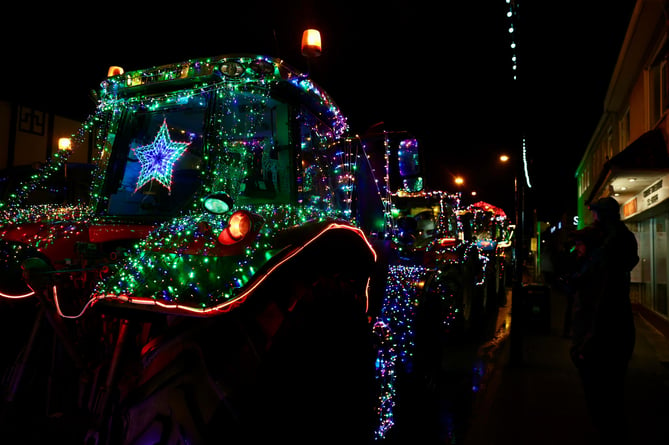 Pictures from the start of the Isle of Man Young Farmer' Christmas Tractor Run 2024 (Photos by CJS Photography)