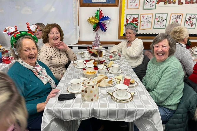 There was plenty of laughter in Crosby at the festive tea afternoon