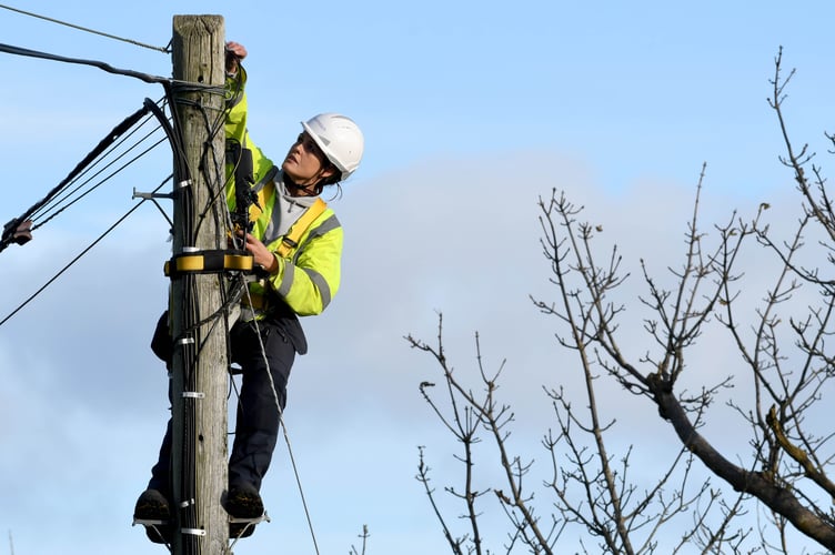 Manx Telecom field engineer Emma Cain