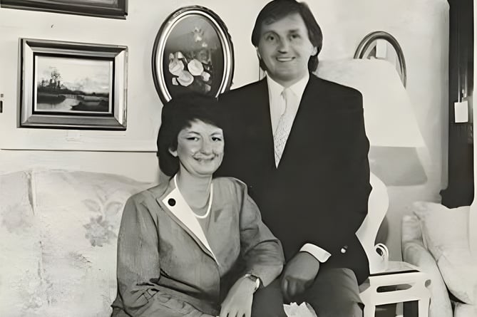 Michael Pickavance pictured with his wife Mavis shortly after the couple took over Cubbin and Bregazzi owner in 1987