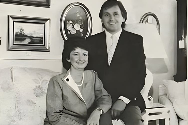 Michael Pickavance pictured with his wife Mavis shortly after the couple took over Cubbin and Bregazzi owner in 1987