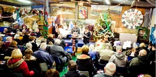 You can watch a real Christmas nativity in a barn on the island