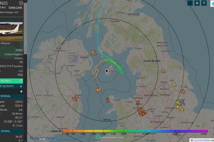 A second Poseidon did circuits off the north coast