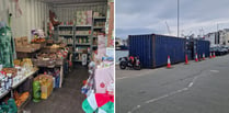 Shop forced to trade out of emergency shipping containers