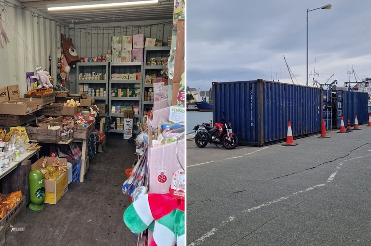 Ramsey Pet Supplies is currently trading from two shipping containers on the quayside after its premises was deemed unusable 