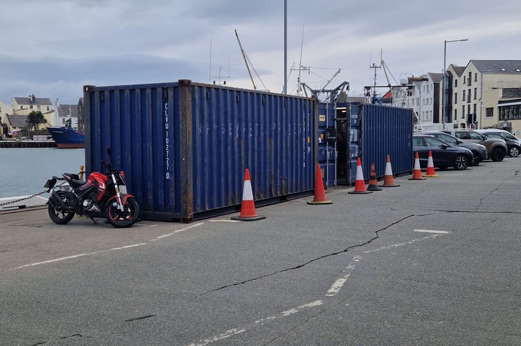 Ramsey Pet Supplies is currently operating out of two shipping containers on West Quay, Ramsey