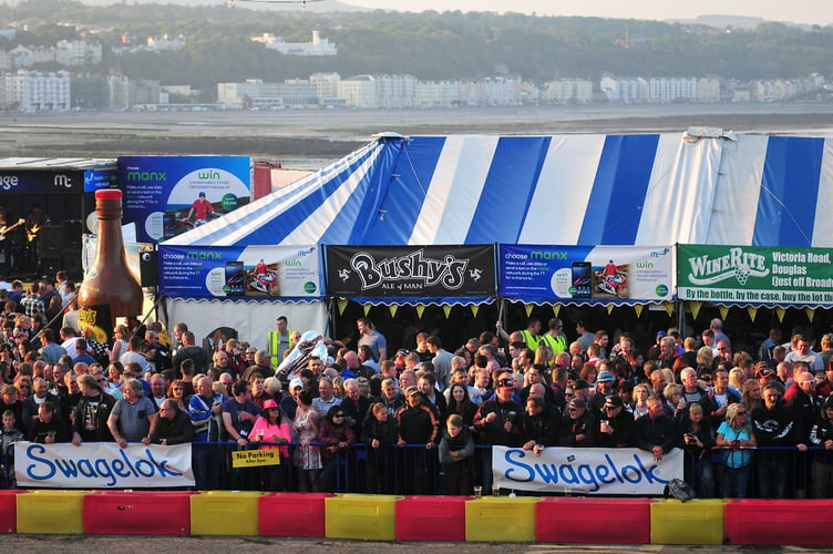 TT 2014 at Bushy's Beer Tent at Bottleneck Car Park