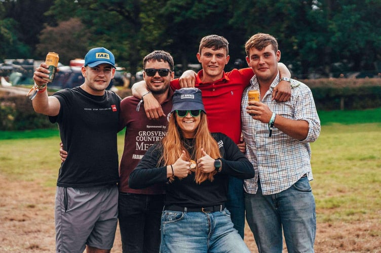 Robert Kissack (right) with other members of the Isle of Man Young Farmers