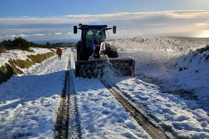 DoI crews working tirelessly to improve road conditions on the A18 Mountain Road