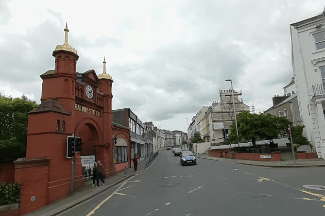 A section of Peel Road is currently closed as fire service deal with an incident 