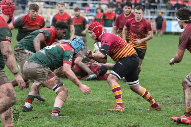 Ryan Wren starred for Douglas RUFC at Winnington Park on Saturday afternoon (Photo: Richard Ebbutt) 