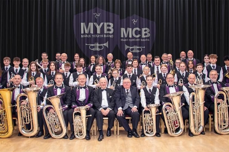 The Manx National Youth Band and the Manx Concert Brass