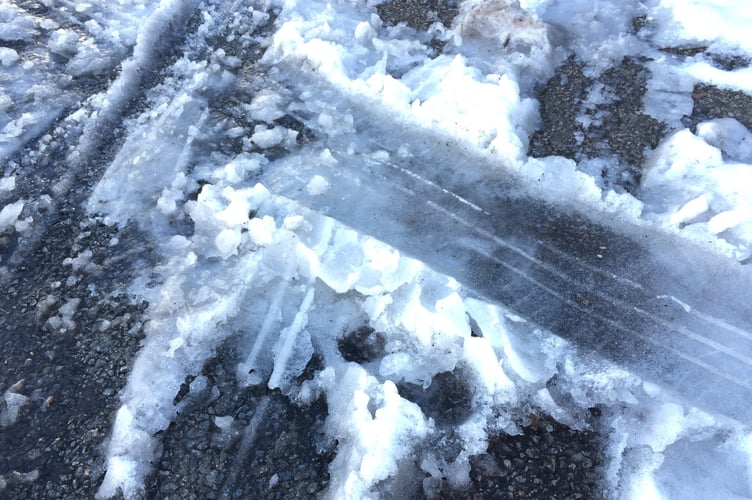 Icy conditions are expected overnight and into tomorrow morning 