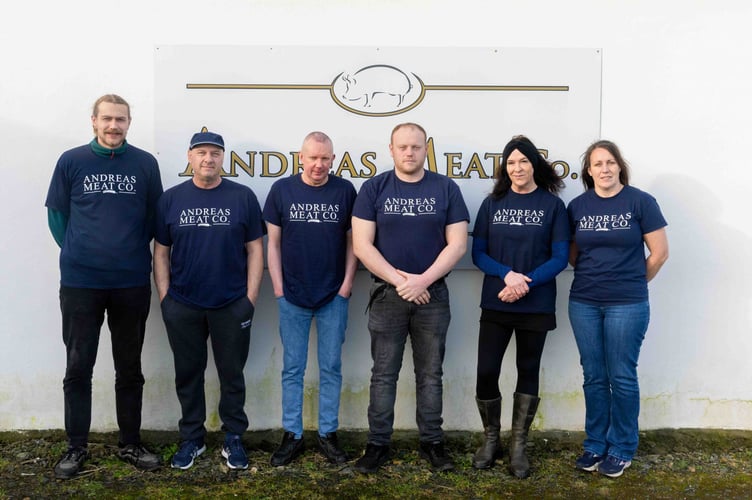 Staff at Andreas Meat Company 