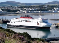 Steam Packet switch Manxman sailing from Heysham to Liverpool