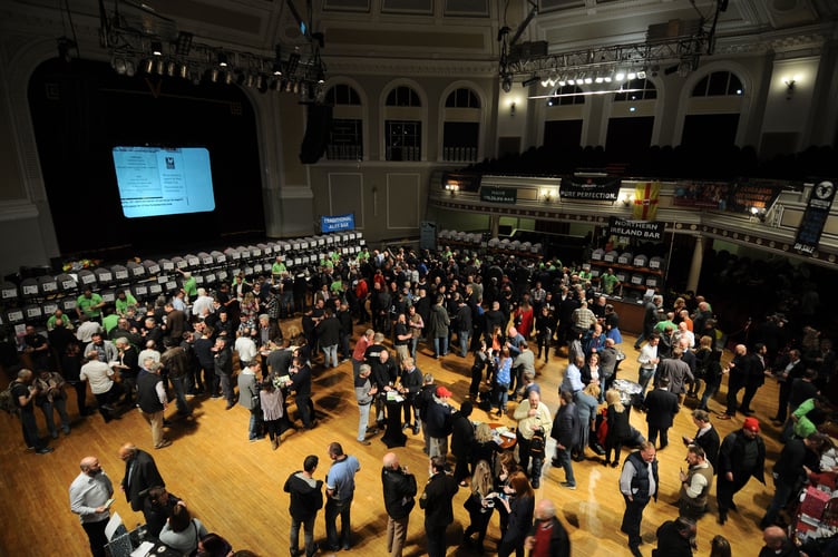 The opening of the seventh CAMRA Isle of Man Beer and Cider Festival at the Villa Marina in Douglas