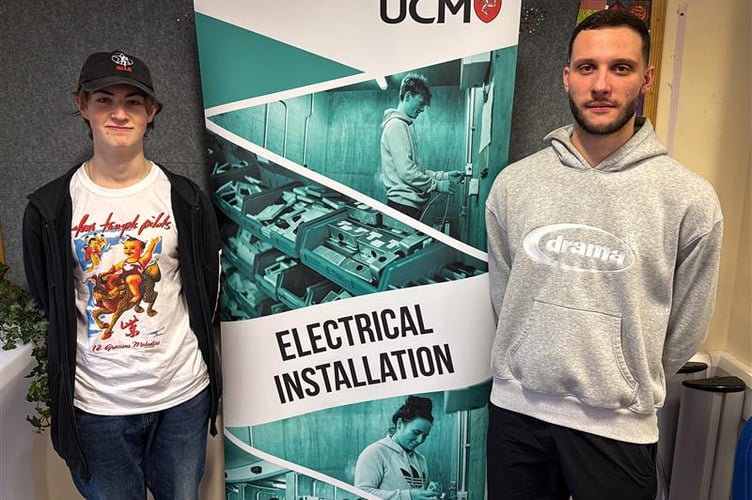 Electrical students (L-R) Axel Newey and Raivo Rimicans 