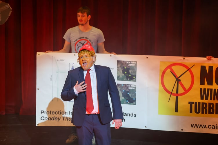 Best Individual Performer went to Will Duggan of the Southern Club for his portrayal of Donald Trump, earning him the Isle of Man Farmers Cup.